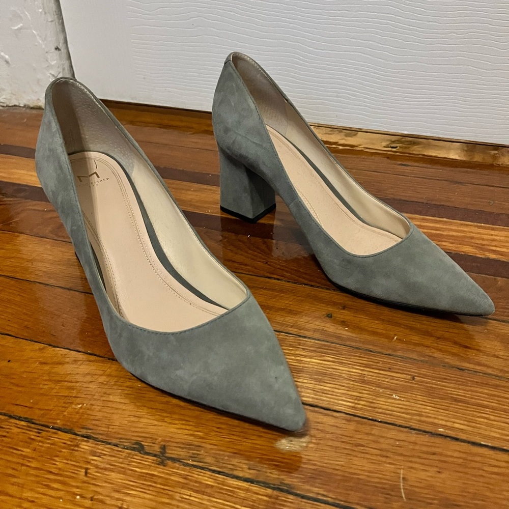 Gray work heels